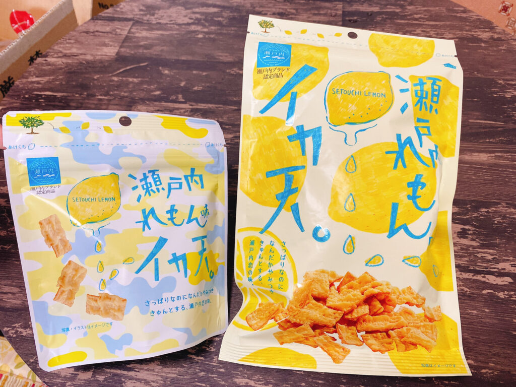 イカ天瀬戸内れもん味はコンビニで買えます 広島県 尾道市 まるか食品